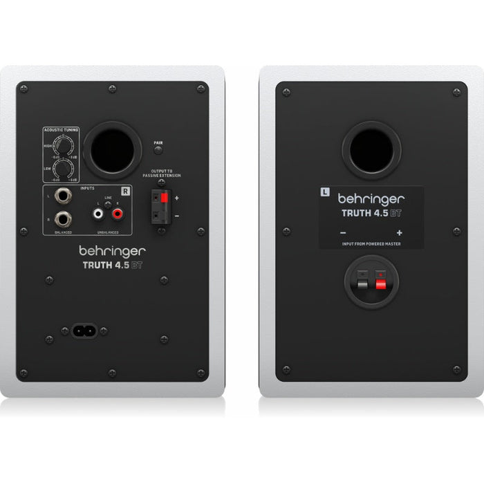 Behringer TRUTH 4.5 BT - WH Monitors w/ Bluetooth (Pair) (450848) - Gsus4