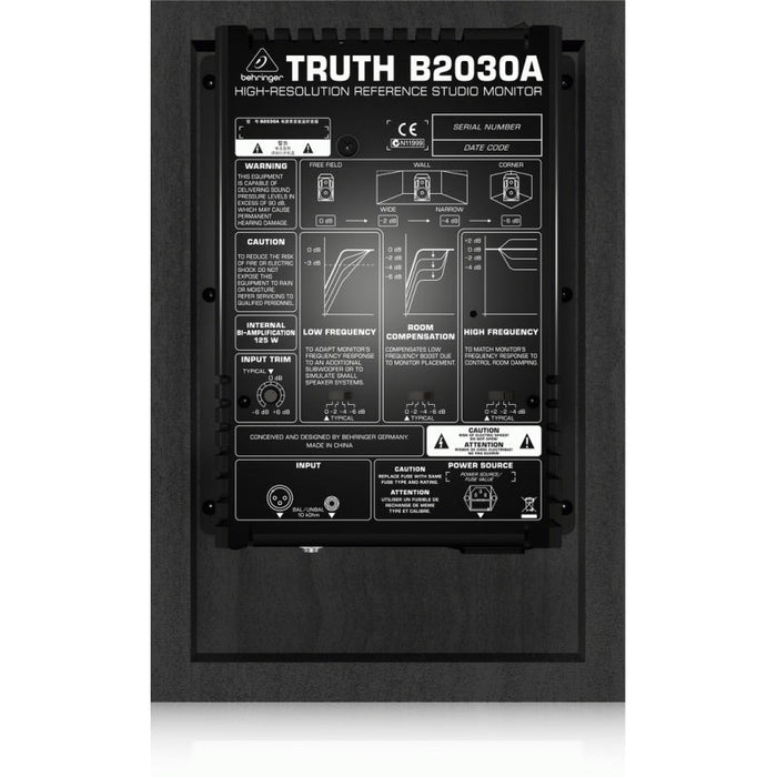 Behringer Truth B2030A Studio Monitor (Each) (450216) - Gsus4