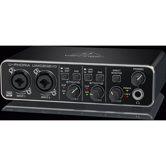 Behringer U - Phoria UMC202HD 2x2 USB Audio Interface (24 - Bit/192kHz) (450270) - Gsus4