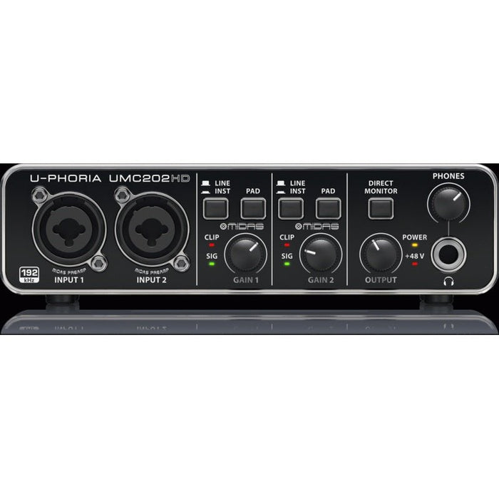 Behringer U - Phoria UMC202HD 2x2 USB Audio Interface (24 - Bit/192kHz) (450270) - Gsus4