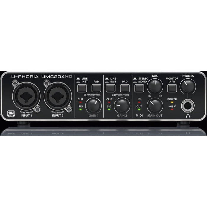 Behringer U - Phoria UMC204HD 2x4 USB Audio Interface (24 - Bit/192kHz) (450269) - Gsus4