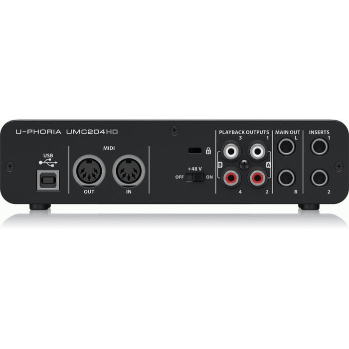 Behringer U - Phoria UMC204HD 2x4 USB Audio Interface (24 - Bit/192kHz) (450269) - Gsus4