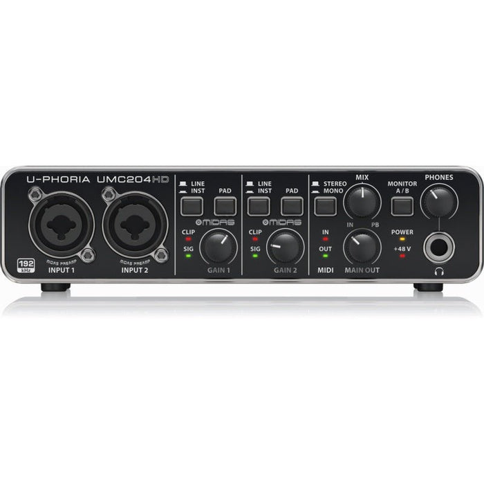 Behringer U - Phoria UMC204HD 2x4 USB Audio Interface (24 - Bit/192kHz) (450269) - Gsus4