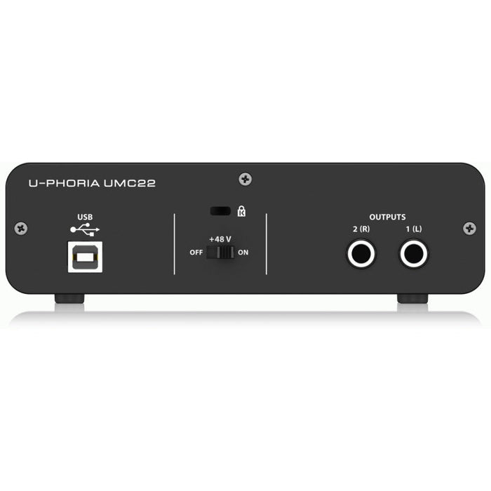 Behringer U - Phoria UMC22 2x2 USB Audio Interface (16 - Bit/48kHz) (450274) - Gsus4