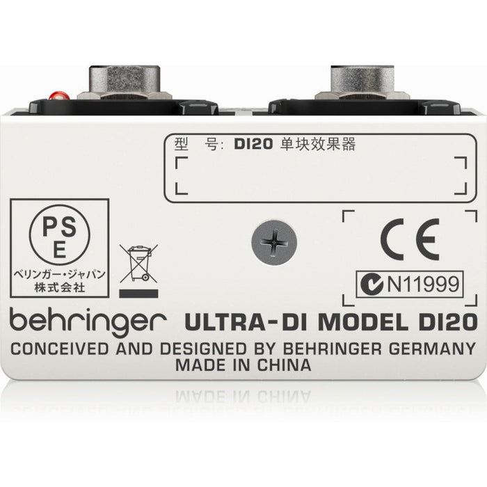 Behringer Ultra - DI DI20 2 - Channel DI - Box/Splitter (450232) - Gsus4