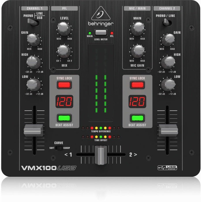 Behringer VMX100USB Pro DJ Mixer (450090) - Gsus4