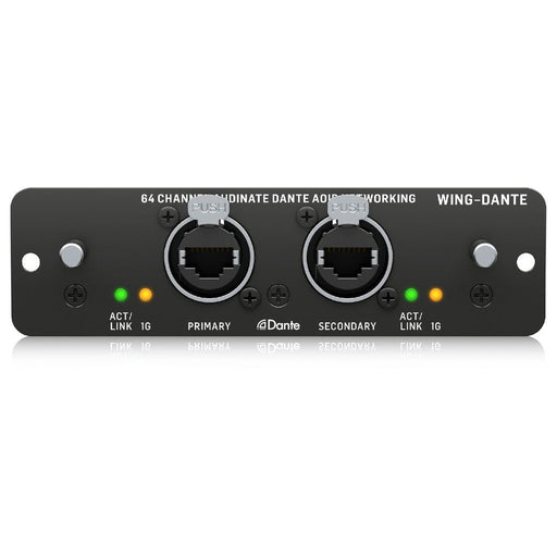 Behringer WING Dante Expansion Card for 64x64 Audinate Dante AoIP Networking (450658) - Gsus4