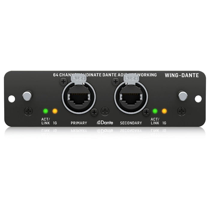 Behringer WING Dante Expansion Card for 64x64 Audinate Dante AoIP Networking (450658) - Gsus4