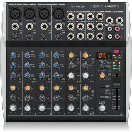 Behringer Xenyx 1202SFX 12Ch Mixer w/ USB & FX (450741) - Gsus4