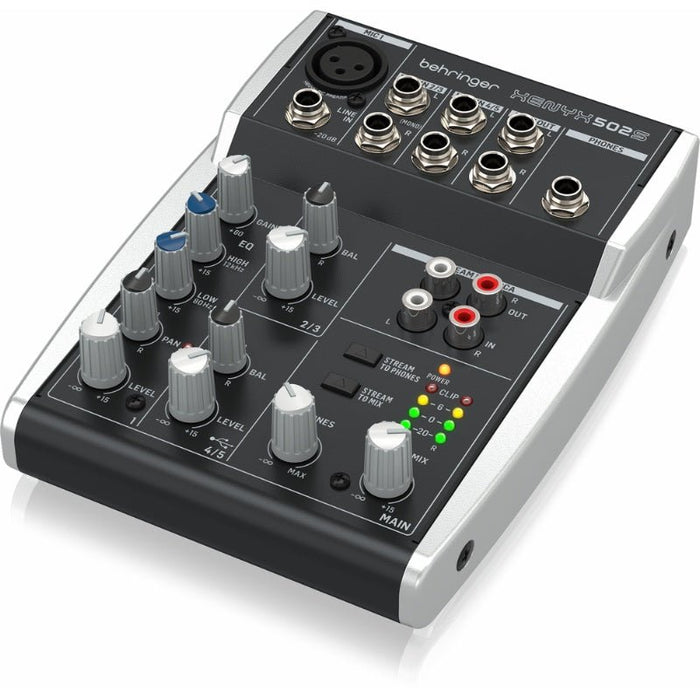 Behringer Xenyx 502S 5 Channel Mixer with USB (450736) - Gsus4