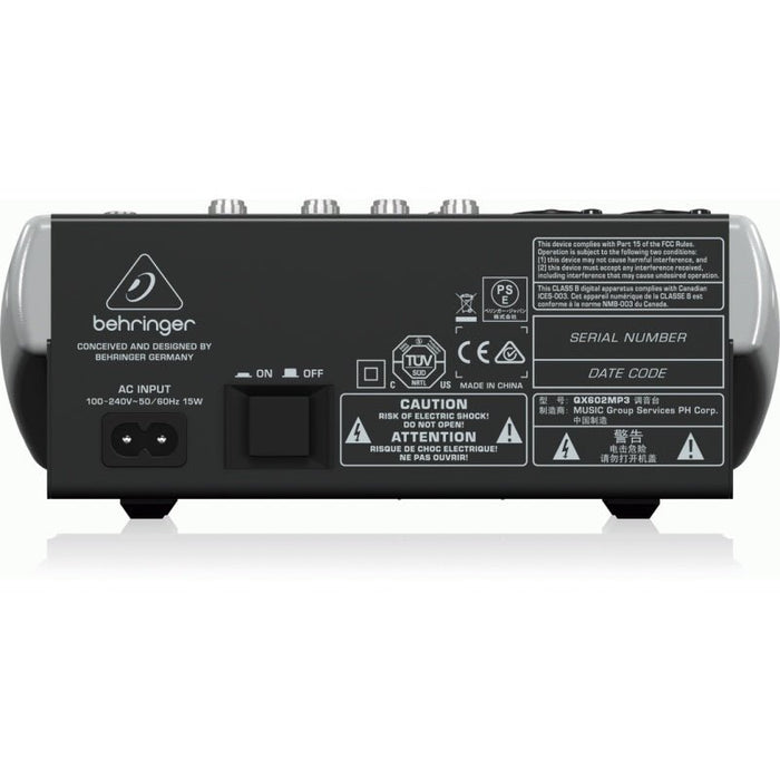 Behringer Xenyx QX602MP3 Mixer (450463) - Gsus4