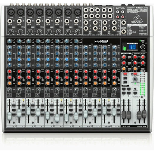 Behringer Xenyx X2222USB Mixer W/ Rack Ears (450032) - Gsus4