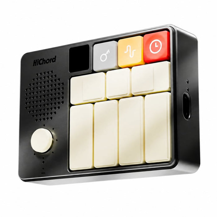 HiChord Portable Chord Synth, Sampler & MIDI Instrument (Jet Black Aluminium Edition)