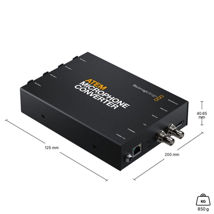 Blackmagic Design | ATEM Television Studio Microphone Converter (SWATEMTVSTDMC) - Gsus4