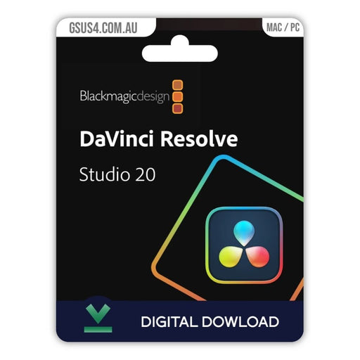 Blackmagic Design | DaVinci Resolve Studio Full Version | Serial Only (DV/RESSTUD) - Gsus4