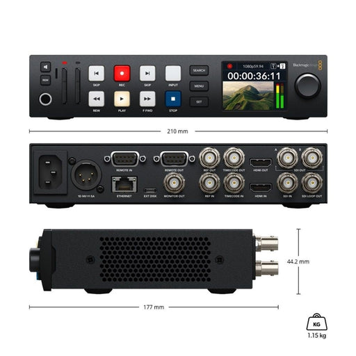 Blackmagic Design | HyperDeck Studio HD Plus | Video Recorder (HYPERD/ST/DCHP) - Gsus4