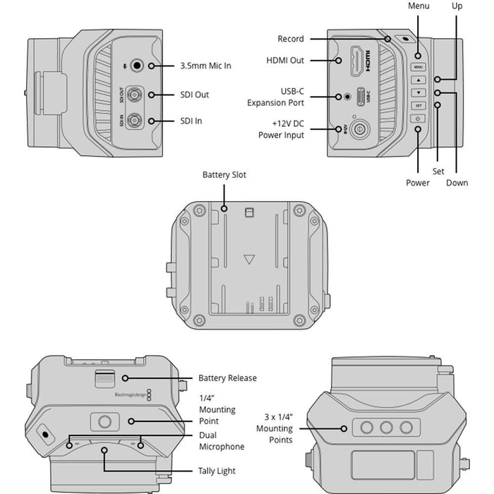 Blackmagic Design | Micro Studio Camera 4K G2 | Body Only (CINSTUDMFT/UHD/MRG2) - Gsus4