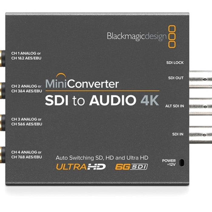 Blackmagic Design | Mini Converter SDI to Audio 4K CONVMCSAUD4K (CONVMCSAUD4K) - Gsus4