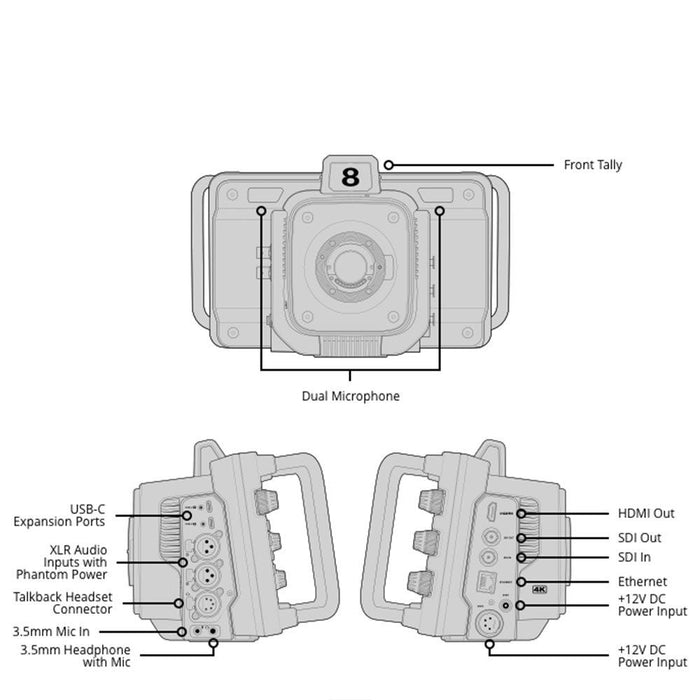 Blackmagic Design | Studio Camera 4K PRO G2 (CINSTUDMFT/G24PDFG2) - Gsus4