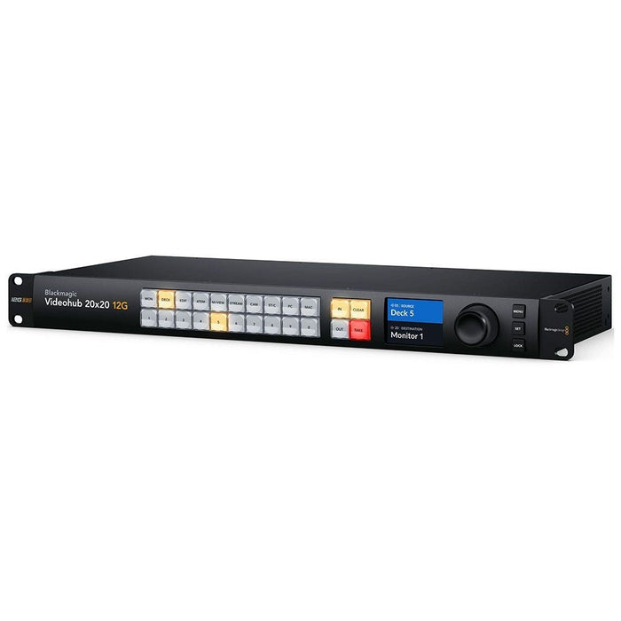Blackmagic Design | Videohub 20x20 12G | Zero Latnecy Video Router (VHUBSMAS12G020020) - Gsus4