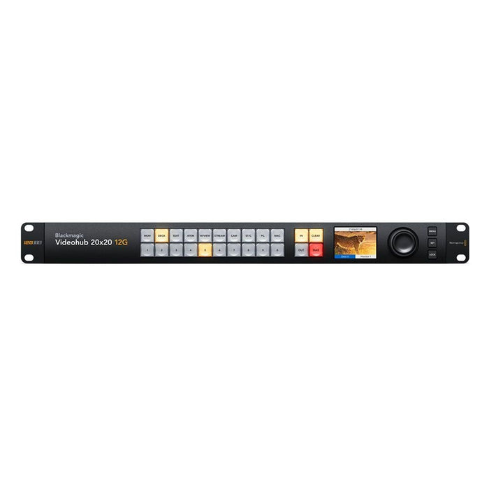 Blackmagic Design | Videohub 20x20 12G | Zero Latnecy Video Router (VHUBSMAS12G020020) - Gsus4