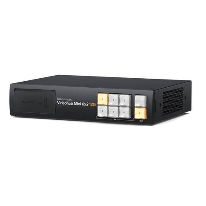 Blackmagic Design | Videohub Mini 6x2 12G Router (VHUBSMTI12G0602) - Gsus4