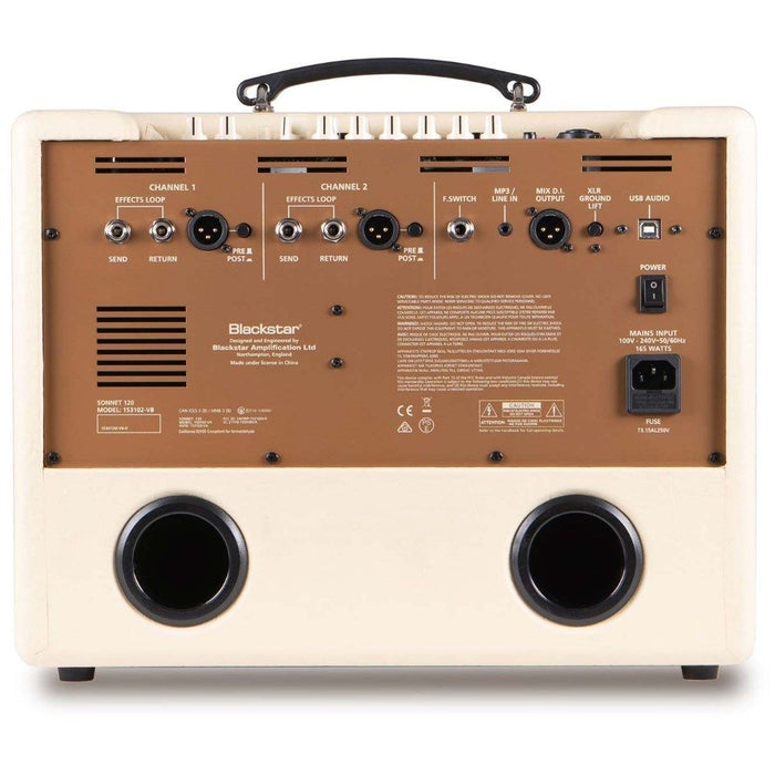 Blackstar | SONNET 120 | 120W Acoustic Amp Combo | Blonde (SONNET - 120BLN) - Gsus4