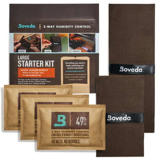 Boveda | B49HA | High Absorption | Large Starter Kit | for Guitars and Large Instruments (BVMSK49HA - LG) - Gsus4