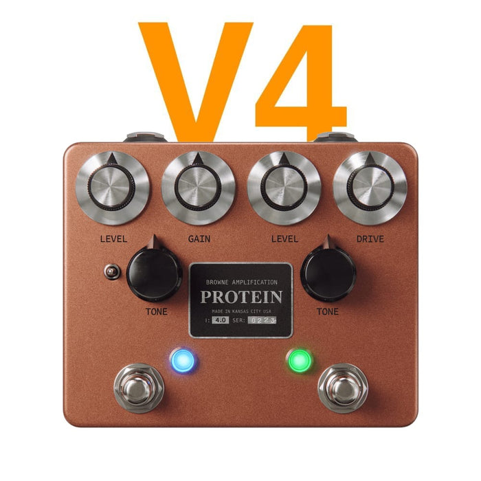 Browne Amp | PROTEIN V4 | Dual OverDrive | Based On ODR1 & BluesBreaker (Protein - Copper) - Gsus4