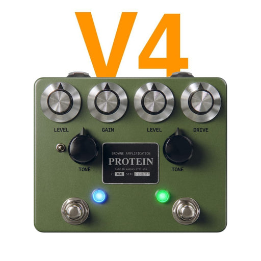 Browne Amp | PROTEIN V4 | Dual OverDrive | Based On ODR1 & BluesBreaker (Protein - GREEN) - Gsus4
