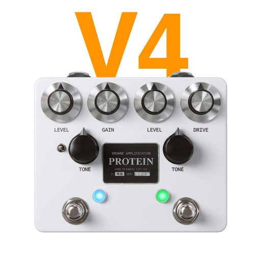 Browne Amp | PROTEIN V4 | Dual OverDrive | Based On ODR1 & BluesBreaker (Protein - WHITE) - Gsus4