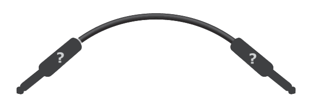 Cable with two connector ends to choose