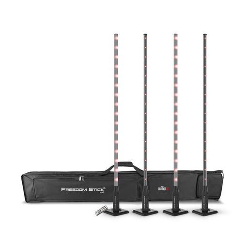 Chauvet DJ Freedom Stick X4 LED Array Light Wireless – 4 Pack (FREEDOMSTICKX4) - Gsus4