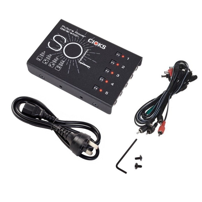 CIOKS | SOL | Universal Pedal Power Supply | High Current & Low Profile | 5x 660mA 9V Output | w/ Built - in IEC (CI - SOL) - Gsus4