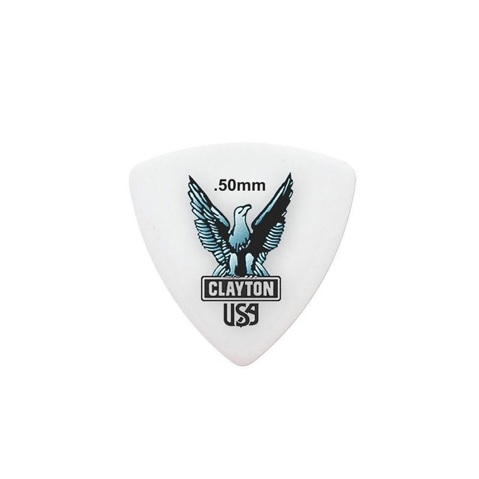 Clayton Acetal Eagle Rounded Triangle Guitar Picks (0.50mm) - 12pk (CLART50) - Gsus4