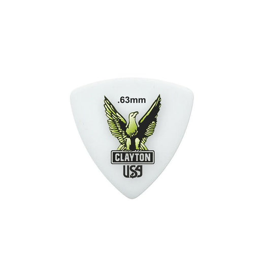 Clayton Acetal Eagle Rounded Triangle Guitar Picks (0.63mm) - 12pk (CLART63) - Gsus4