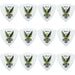 Clayton Acetal Eagle Rounded Triangle Guitar Picks (0.63mm) - 12pk (CLART63) - Gsus4