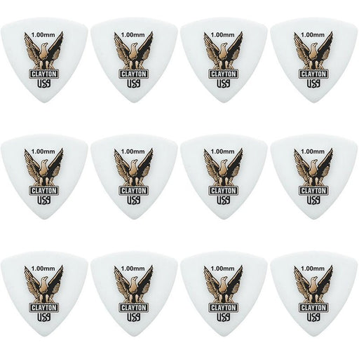 Clayton Acetal Eagle Rounded Triangle Guitar Picks (1.00mm) - 12pk (CLART100) - Gsus4