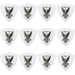 Clayton Acetal Eagle Rounded Triangle Guitar Picks (1.00mm) - 12pk (CLART100) - Gsus4