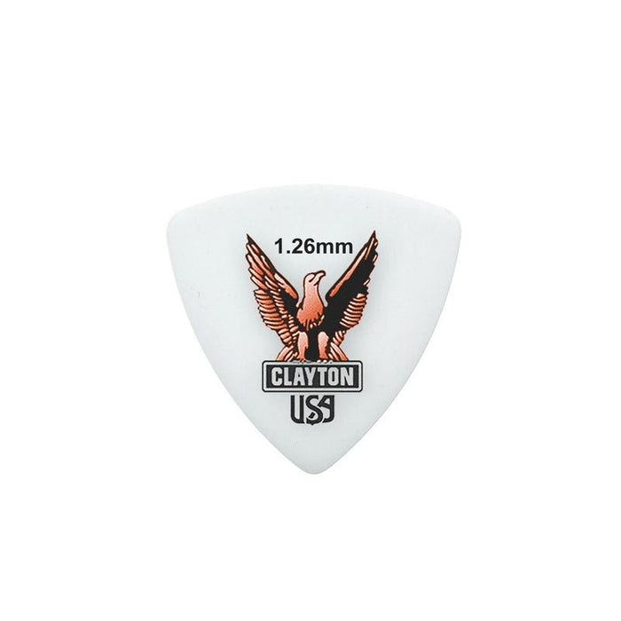 Clayton Acetal Eagle Rounded Triangle Guitar Picks (1.26mm) - 12pk (CLART126) - Gsus4