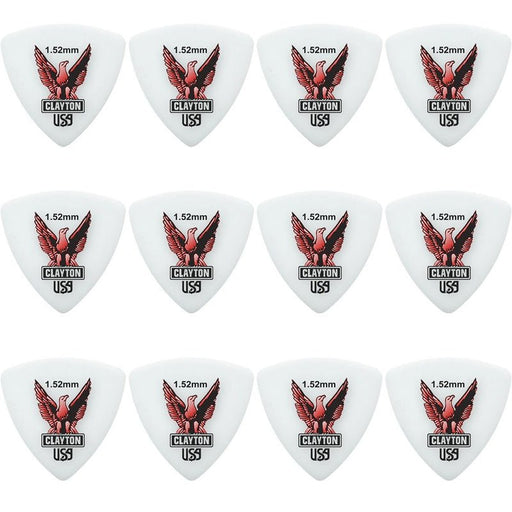 Clayton Acetal Eagle Rounded Triangle Guitar Picks (1.52mm) - 12pk (CLART152) - Gsus4