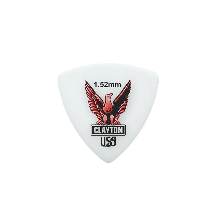 Clayton Acetal Eagle Rounded Triangle Guitar Picks (1.52mm) - 12pk (CLART152) - Gsus4