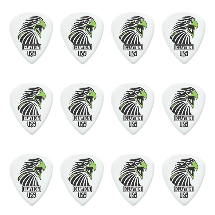 Clayton Acetal Eagle Sharp Standard Guitar Picks (0.63mm) - 12pk (CLASAS63) - Gsus4