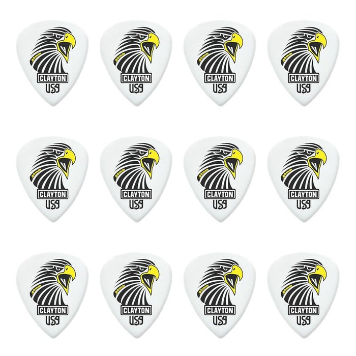 Clayton Acetal Eagle Sharp Standard Guitar Picks (0.80mm) - 12pk (CLASAS80) - Gsus4