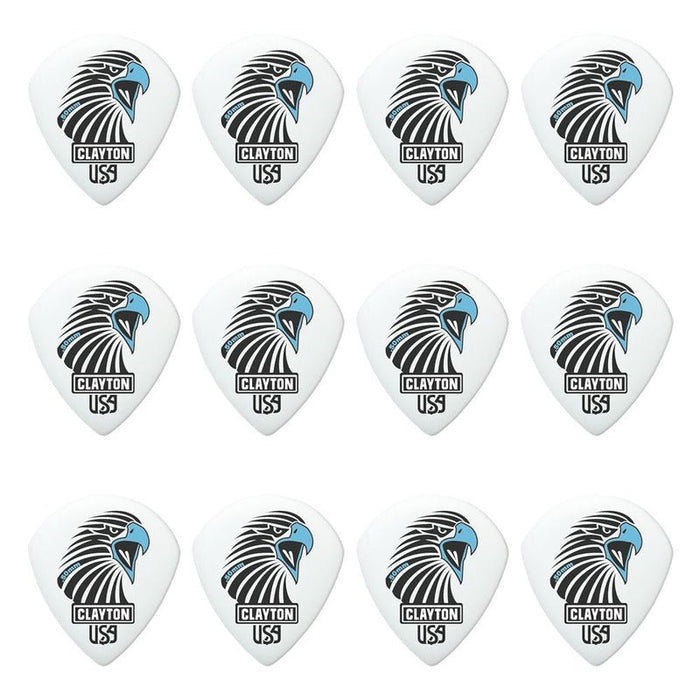 Clayton Acetal Eagle Sharp Teardrop Guitar Picks (0.50mm) - 12pk (CLASAST50) - Gsus4