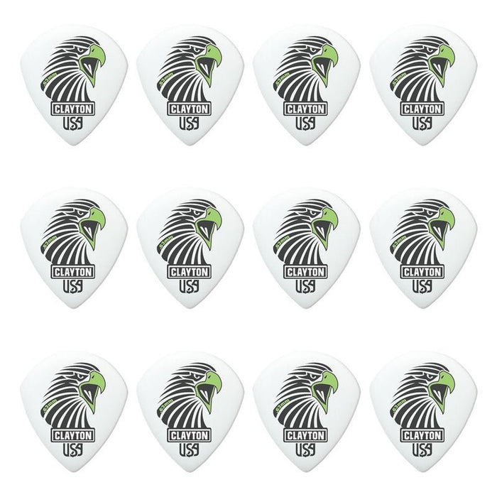 Clayton Acetal Eagle Sharp Teardrop Guitar Picks (0.63mm) - 12pk (CLASAST63) - Gsus4