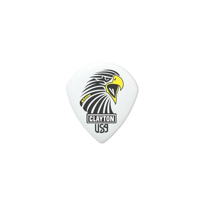Clayton Acetal Eagle Sharp Teardrop Guitar Picks (0.80mm) - 12pk (CLASAST80) - Gsus4