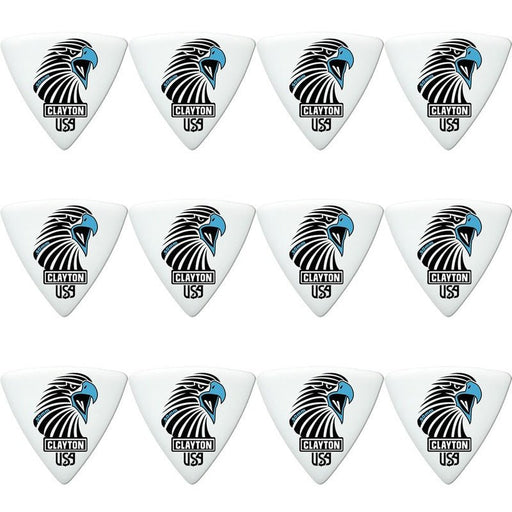 Clayton Acetal Eagle Sharp Triangle Guitar Picks (0.50mm) - 12pk (CLASART50) - Gsus4
