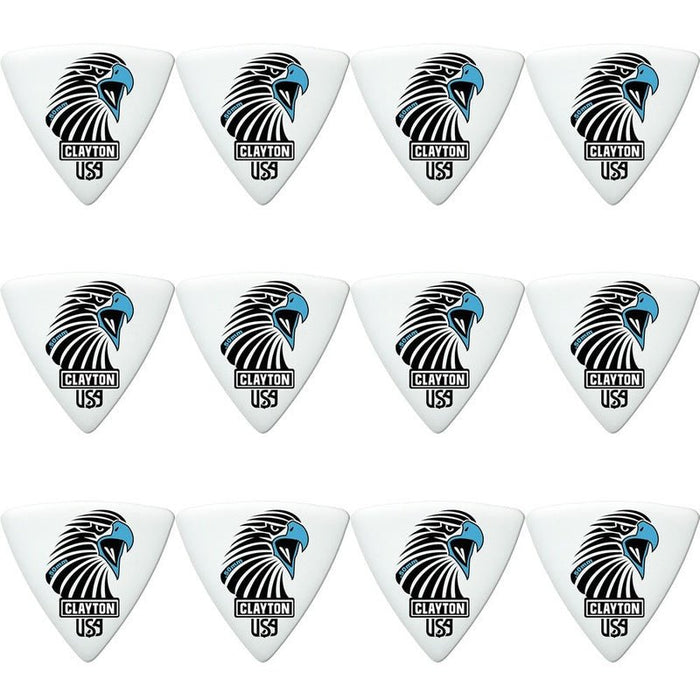 Clayton Acetal Eagle Sharp Triangle Guitar Picks (0.50mm) - 12pk (CLASART50) - Gsus4