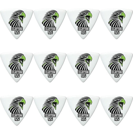 Clayton Acetal Eagle Sharp Triangle Guitar Picks (0.63mm) - 12pk (CLASART63) - Gsus4